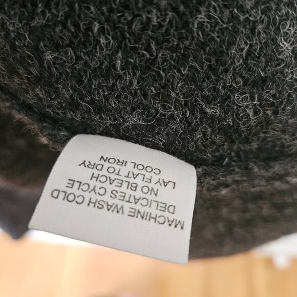 Baltic Inspirations Wool Long Cardigan Sweater XL Charcoal Grey‎ Open Front - Picture 8 of 8